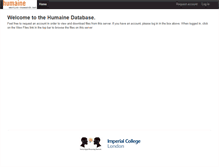 Tablet Screenshot of humaine-db.sspnet.eu